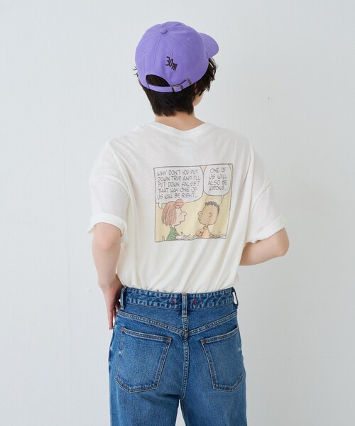 St.Johns 3rd club(セントジョンズサードクラブ)の「【ST.JOHNS 3RD CLUB/セントジョンズサードクラブ】バッグプリントTシャツ(PEANUTS)(Tシャツ/カットソー・レディース・ホワイト系その他2/ホワイト系その他・フリー)」の10枚目の写真