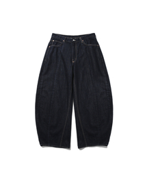 ANGLAN | Panelled Barrel Denim Pants - Indigo(デニムパンツ)