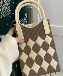On One's Own（オンワンズオン）の「スマホショルダーポーチ・ダイヤ柄ジャガードポシェット（ショルダーバッグ）」