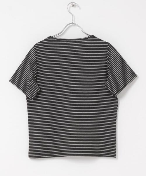 ITEMS URBANRESEARCH(アイテムズ アーバンリサーチ)の「ワッフル半袖Tシャツ(Tシャツ/カットソー・レディース・グレー/ブラック/オフホワイト・FREE)」の17枚目の写真