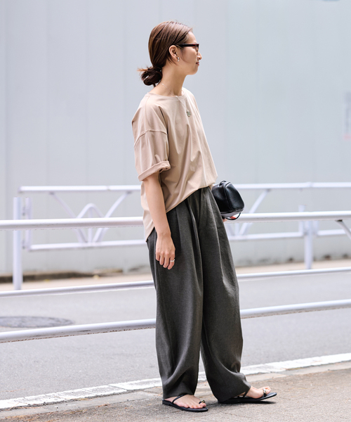 FRAMeWORK(フレームワーク)の「ポリエステルトロタックパンツ(その他パンツ・レディース・チャコールグレー/ホワイト/ベージュ・40/38/36/34)」の5枚目の写真