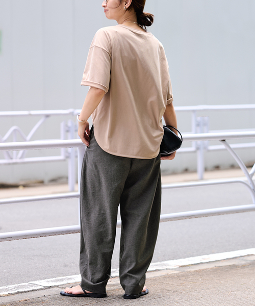 FRAMeWORK(フレームワーク)の「ポリエステルトロタックパンツ(その他パンツ・レディース・チャコールグレー/ホワイト/ベージュ・40/38/36/34)」の6枚目の写真