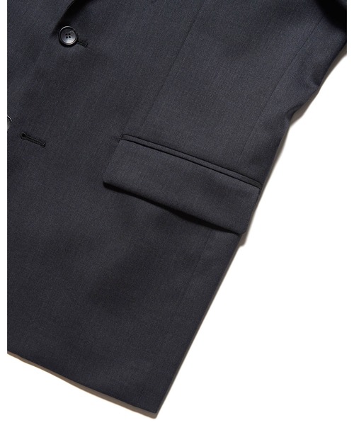 SOPHNET.(ソフネット)の「WOOL GABARDINE STANDARD 2-BUTTON JACKET(テーラードジャケット・メンズ・チャコールグレー/ネイビー・2/1/5/4/3)」の13枚目の写真