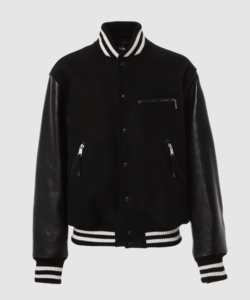 JUNYA WATANABE MAN(ジュンヤワタナベマン)の「Stussy W-NAME 「Dragon」PRINT STADIUM JACKET(スタジャン・メンズ・ブラック・L/M/S/XS/XL)」の2枚目の写真