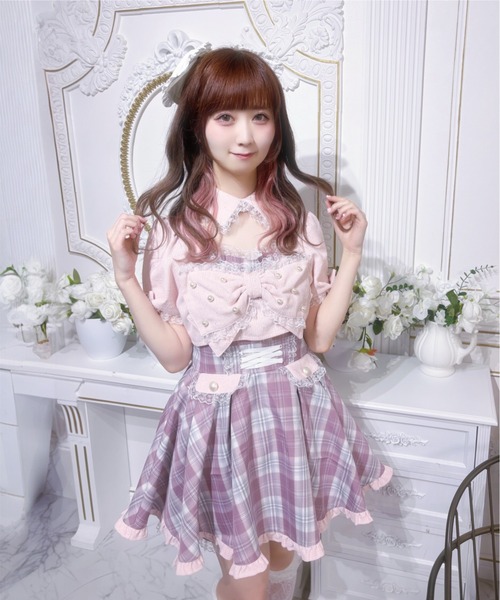 Ank Rouge(アンクルージュ)の「ドッキングセットアップ(ワンピース・レディース・ブラック/ピンク・M)」の14枚目の写真
