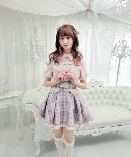 Ank Rouge(アンクルージュ)の「ドッキングセットアップ(ワンピース・レディース・ブラック/ピンク・M)」の16枚目の写真