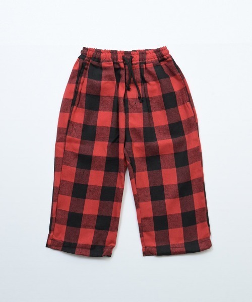 MARKEY'S(マーキーズ)の「イージーワイドチェックパンツ(その他パンツ・キッズ・ブラウン/ブラック/マルチ/レッド・150/90/100/110/120/130/140)」の3枚目の写真