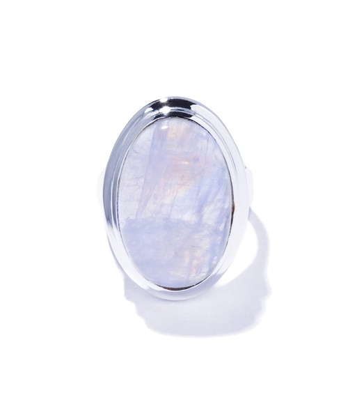 quip queint(クイップクエイント)の「【quip queint】oval nebula ring moonstone/オーバル ネビュラ リング ムーンストーン QU283(リング・レディース・シルバー・15 /13/11/9)」の3枚目の写真