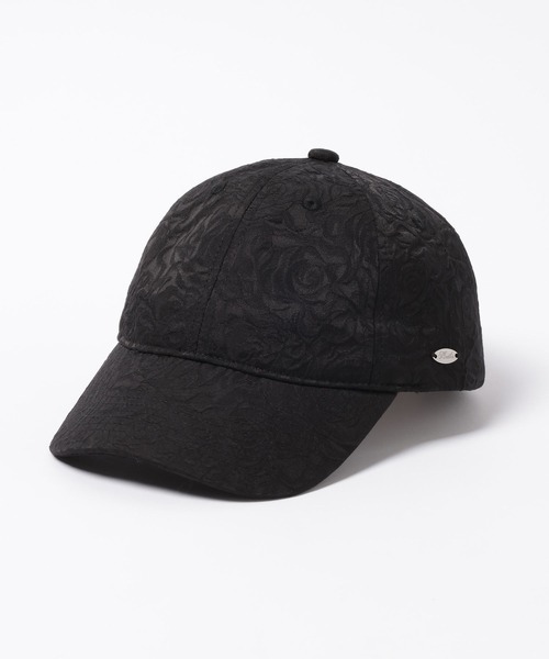 Heather（ヘザー）の「ROSEジャガードCAP　1056197（キャップ・レディース・ブラック/ピンク・ONE SIZE）」の6枚目の写真