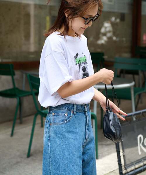 OUTDOOR PRODUCTS（アウトドアプロダクツ）の「追加4 ピグメントカットオフZOO TEE（Tシャツ/カットソー・レディース・アイボリー/グレー/ライトグレー・FREE）」の8枚目の写真