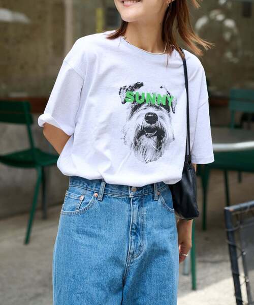 OUTDOOR PRODUCTS（アウトドアプロダクツ）の「追加4 ピグメントカットオフZOO TEE（Tシャツ/カットソー・レディース・アイボリー/グレー/ライトグレー・FREE）」の9枚目の写真