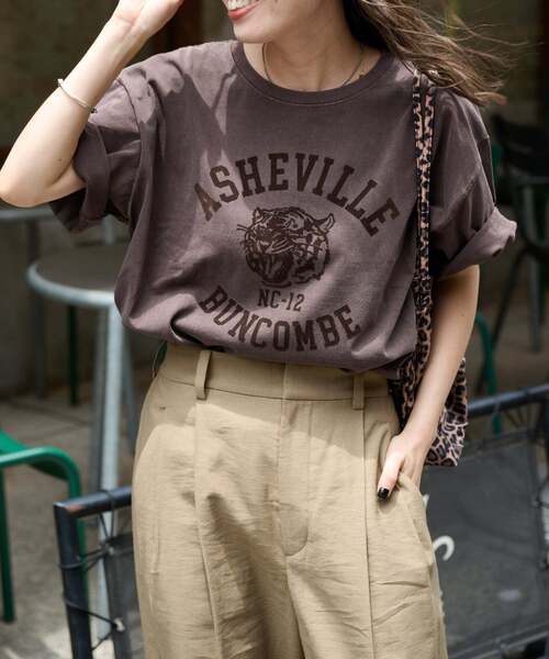 OUTDOOR PRODUCTS（アウトドアプロダクツ）の「追加4 ピグメントカットオフZOO TEE（Tシャツ/カットソー・レディース・アイボリー/グレー/ライトグレー・FREE）」の16枚目の写真