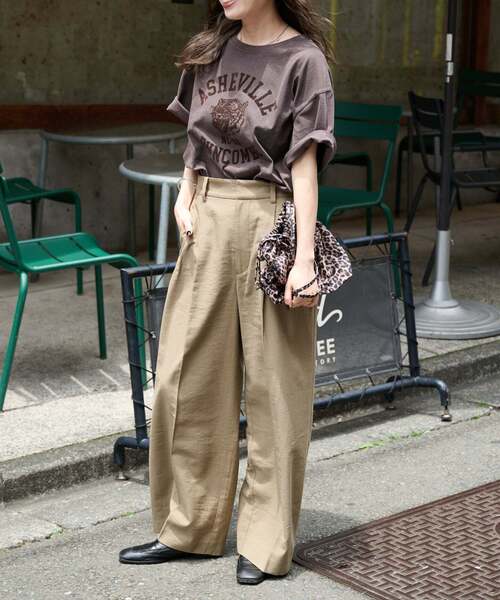 OUTDOOR PRODUCTS（アウトドアプロダクツ）の「追加4 ピグメントカットオフZOO TEE（Tシャツ/カットソー・レディース・アイボリー/グレー/ライトグレー・FREE）」の22枚目の写真