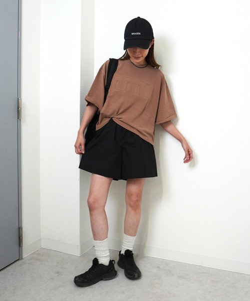 gossara(ゴサラ)の「【立体ロゴデザイン】オンニエンボスTEE(Tシャツ/カットソー・レディース・チャコールグレー/グレイッシュベージュ/ネイビー/キャメル・FREE)」の20枚目の写真