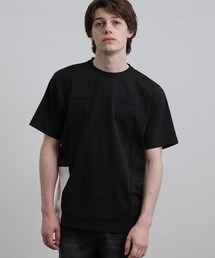 【吸水速乾/ＵＶカット】ダッシュライン切替Tシャツ
