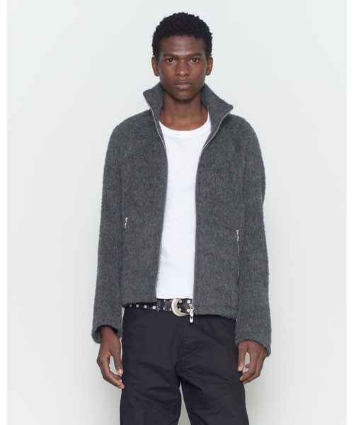 NVRFRGT(ネヴァーフォーゲット)の「FULL ZIP UP TRACK JACKET(ブルゾン・メンズ・ベージュ/チャコールグレー・1/2)」の1枚目の写真