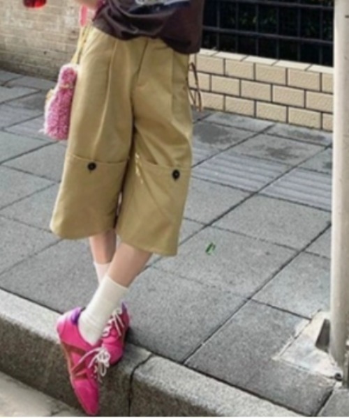 Vipoa（ヴィポア）の「折り返しデザインハーフパンツ（その他パンツ・レディース・ベージュ・MEDIUM/LARGE）」の13枚目の写真