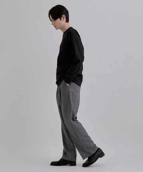 tk.TAKEO KIKUCHI(ティーケータケオキクチ)の「イージー1タックストレートパンツ(その他パンツ・メンズ・ブラック/グレー/ブラウン系その他・02/03/04)」の5枚目の写真