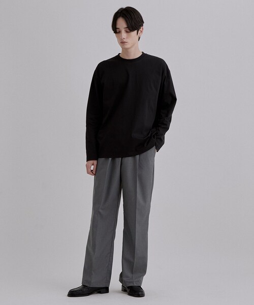 tk.TAKEO KIKUCHI(ティーケータケオキクチ)の「イージー1タックストレートパンツ(その他パンツ・メンズ・ブラック/グレー/ブラウン系その他・02/03/04)」の6枚目の写真
