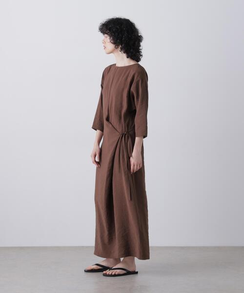 YLEVE(イレーヴ)の「YLEVE / RAYON-POLYESTER BROAD DRESS(ワンピース・レディース・ブラウン/ブラック・1)」の16枚目の写真