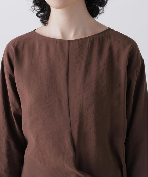 YLEVE(イレーヴ)の「YLEVE / RAYON-POLYESTER BROAD DRESS(ワンピース・レディース・ブラウン/ブラック・1)」の3枚目の写真