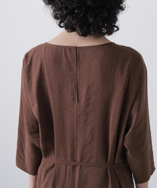 YLEVE(イレーヴ)の「YLEVE / RAYON-POLYESTER BROAD DRESS(ワンピース・レディース・ブラウン/ブラック・1)」の5枚目の写真