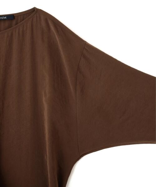 YLEVE(イレーヴ)の「YLEVE / RAYON-POLYESTER BROAD DRESS(ワンピース・レディース・ブラウン/ブラック・1)」の9枚目の写真