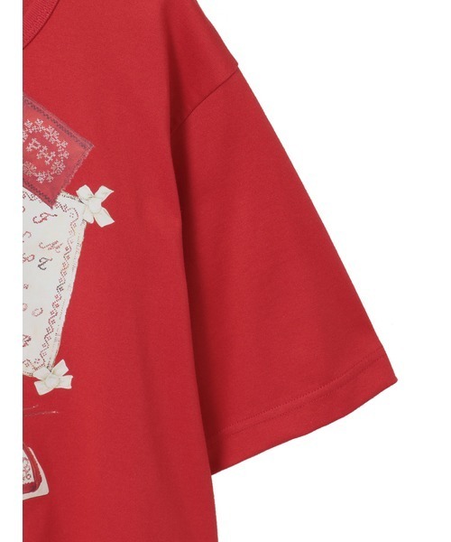 PINK HOUSE(ピンクハウス)の「ジャーマンクラフトベアプリントカットソー(Tシャツ/カットソー・レディース・レッド/ブルー/キナリ/ブラック・LARGE/MEDIUM)」の8枚目の写真