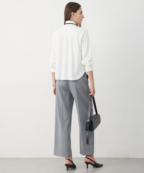 ICB(アイシービー)の「ウール2WAYストレッチ サスペンダー付きワイドストレートパンツ(その他パンツ・レディース・ブラック系/ライトグレー系7/ダークブラウン系7・00/0/2/4/6/8)」の9枚目の写真