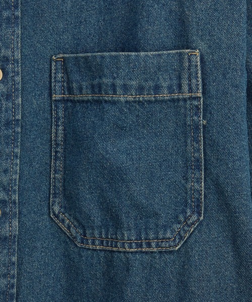 VANS(バンズ)の「MARTINEZ デニムオーバーシャツ / Martinez Denim Overshirt Vinta VN000X93HT81(シャツ/ブラウス・メンズ・インディゴブルー・LARGE/X-LARGE/SMALL/MEDIUM)」の3枚目の写真