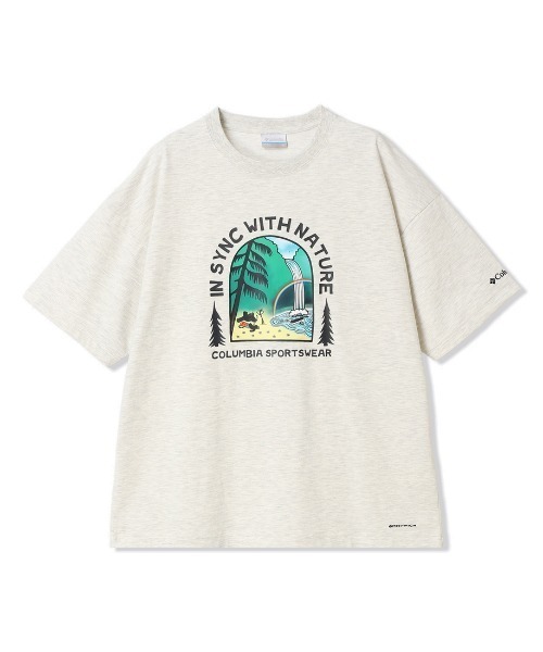 Columbia(コロンビア)の「コロンビア Columbia レイクトゥアベニューグラフィックショートスリーブTシャツ(Tシャツ/カットソー・メンズ・ホワイト系その他/ホワイト/ホワイト×グリーン/ブルー/アイボリー・L/M/LL/S)」の5枚目の写真