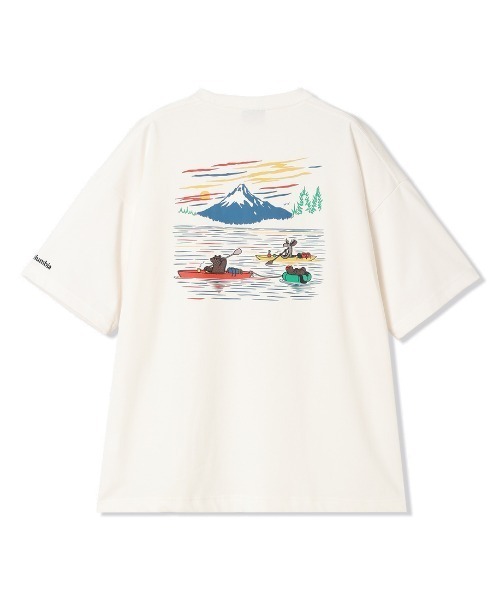Columbia(コロンビア)の「コロンビア Columbia レイクトゥアベニューグラフィックショートスリーブTシャツ(Tシャツ/カットソー・メンズ・ホワイト系その他/ホワイト/ホワイト×グリーン/ブルー/アイボリー・L/M/LL/S)」の2枚目の写真