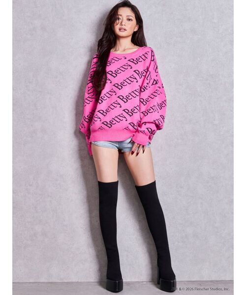 GYDA（ジェイダ）の「チャンキーソールサイハイニットブーツ（ブーツ・レディース・ブラック・LARGE/MEDIUM/SMALL）」の3枚目の写真