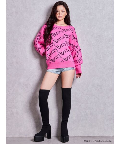GYDA（ジェイダ）の「チャンキーソールサイハイニットブーツ（ブーツ・レディース・ブラック・LARGE/MEDIUM/SMALL）」の4枚目の写真