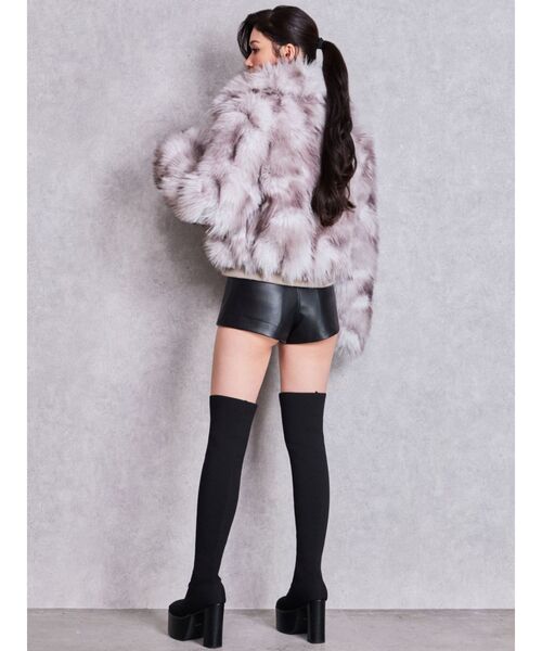 GYDA（ジェイダ）の「チャンキーソールサイハイニットブーツ（ブーツ・レディース・ブラック・LARGE/MEDIUM/SMALL）」の12枚目の写真