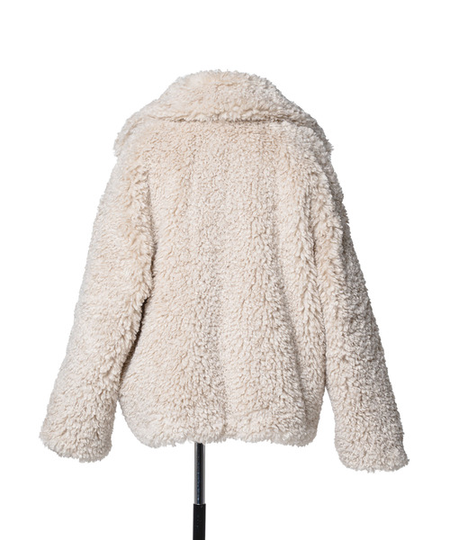 muller of yoshiokubo（ミュラーオブヨシオクボ）の「muller of yoshiokubo ミュラーオブヨシオクボ / REVERSIBLE SNOW BLOUSON ファー×サテンリバーシブルスノーブルゾン / MLF26705（ブルゾン・レディース・ベージュ/ブルー/ブラック・36/38）」の14枚目の写真