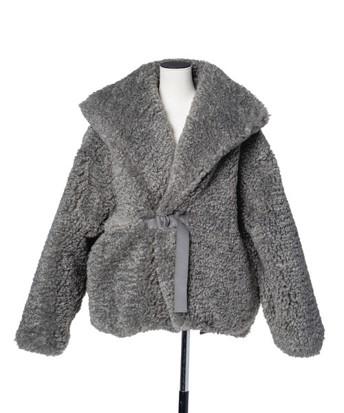 muller of yoshiokubo（ミュラーオブヨシオクボ）の「muller of yoshiokubo ミュラーオブヨシオクボ / REVERSIBLE SNOW BLOUSON ファー×サテンリバーシブルスノーブルゾン / MLF26705（ブルゾン・レディース・ベージュ/ブルー/ブラック・36/38）」の19枚目の写真