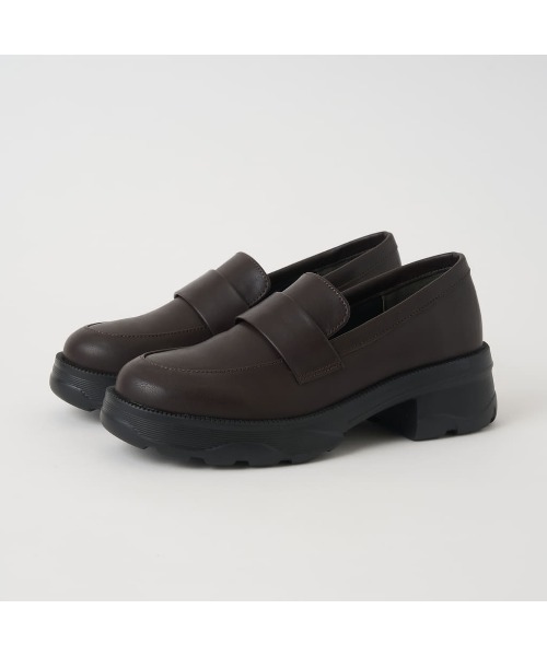 FLAT(フラット)の「軽量厚底 スニーカーソールローファー(ローファー・レディース・ブラック・22.5cm/23.0cm/23.5cm/24.0cm/24.5cm/25.0cm)」の16枚目の写真
