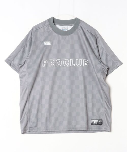 PRO CLUB (プロクラブ)の「【T23】【PRO CLUB/プロクラブ】 COMFORT SOCCER FOOTBALL JERSEY P-44PC0701(Tシャツ/カットソー・メンズ・グレー/ブラック/ゴールド・LARGE/X-LARGE/SMALL)」の3枚目の写真