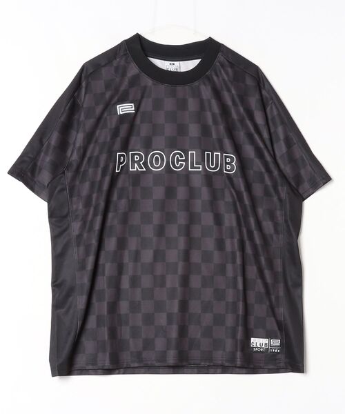 PRO CLUB (プロクラブ)の「【T23】【PRO CLUB/プロクラブ】 COMFORT SOCCER FOOTBALL JERSEY P-44PC0701(Tシャツ/カットソー・メンズ・グレー/ブラック/ゴールド・LARGE/X-LARGE/SMALL)」の2枚目の写真