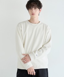 DISCUS（ディスカス）の「【DISCUS】裏シャギーストライプフリースクルーネックT（Tシャツ/カットソー）」
