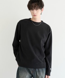 DISCUS（ディスカス）の「【DISCUS】裏シャギーストライプフリースクルーネックT（Tシャツ/カットソー）」