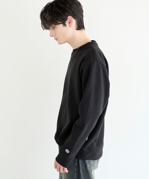 DISCUS(ディスカス)の「【DISCUS】裏シャギーストライプフリースクルーネックT(Tシャツ/カットソー・メンズ・クリーム/モカ/ブラック/ネイビー・L/XL/M)」の6枚目の写真