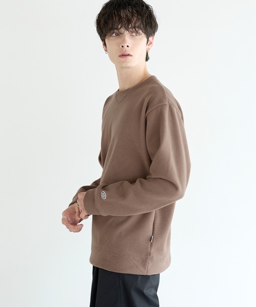 DISCUS(ディスカス)の「【DISCUS】裏シャギーストライプフリースクルーネックT(Tシャツ/カットソー・メンズ・クリーム/モカ/ブラック/ネイビー・L/XL/M)」の11枚目の写真