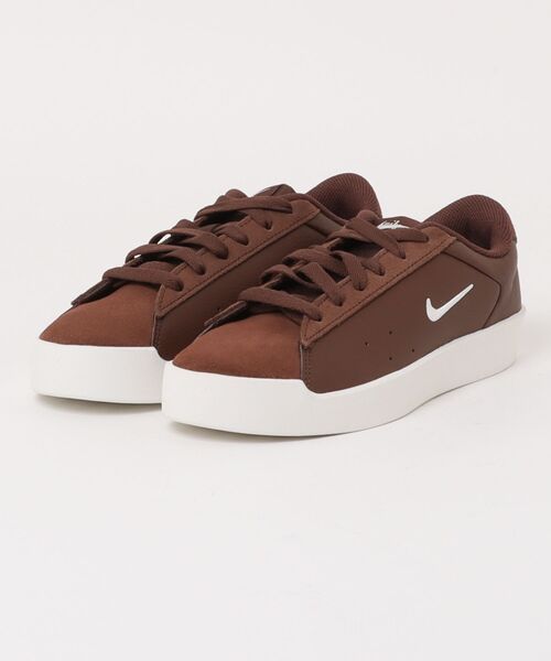 NIKE(ナイキ)の「NIKE ナイキ W COURT HERITAGE MS レディーススニーカー(ウィメンズコートヘリテージMS) IM7529-201 ライトチョコレート/セイル/ファントム(スニーカー・レディース・ブラウン・23.0cm/22.5cm/24.5cm/23.5cm/24.0cm/25.0cm)」の1枚目の写真