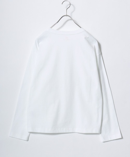 HANES(ヘインズ)の「Hanes(ヘインズ)1P クルーネックロンT BEEFY-T for HER/無地 長袖Tシャツ/パックT(Tシャツ/カットソー・レディース・ピンク/グレー/ホワイト・M/L)」の13枚目の写真
