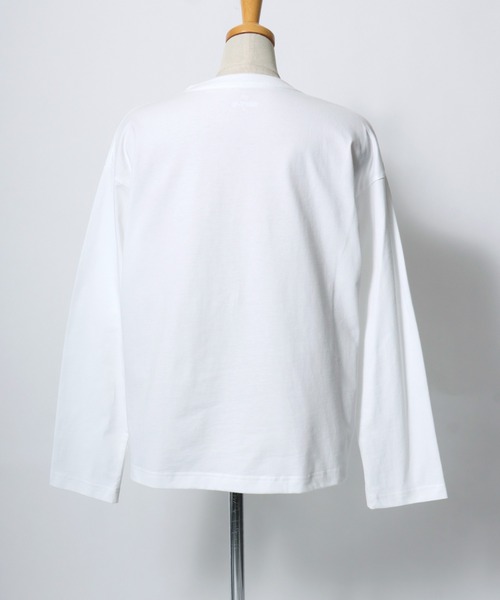 HANES(ヘインズ)の「Hanes(ヘインズ)1P クルーネックロンT BEEFY-T for HER/無地 長袖Tシャツ/パックT(Tシャツ/カットソー・レディース・ピンク/グレー/ホワイト・M/L)」の11枚目の写真