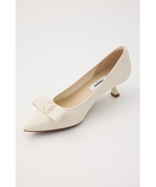 STACCATO（スタッカート）の「ラニーキトゥンヒールパンプス（パンプス・レディース・ホワイト/ブラック・23cm/23.5cm/24cm/22.5cm/24.5cm）」の9枚目の写真