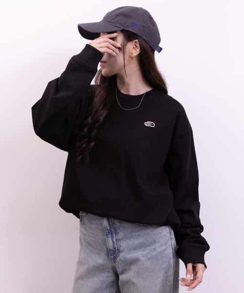 THE NORTH FACE（ザノースフェイス）の「THE NORTH FACE(ザ・ノースフェイス)/M'S EASYON L/S R/TEE（Tシャツ/カットソー・レディース・ブラック/チャコールグレー/クリーム・L/M/XL）」の9枚目の写真