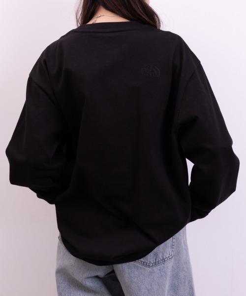 THE NORTH FACE（ザノースフェイス）の「THE NORTH FACE(ザ・ノースフェイス)/M'S EASYON L/S R/TEE（Tシャツ/カットソー・レディース・ブラック/チャコールグレー/クリーム・L/M/XL）」の10枚目の写真
